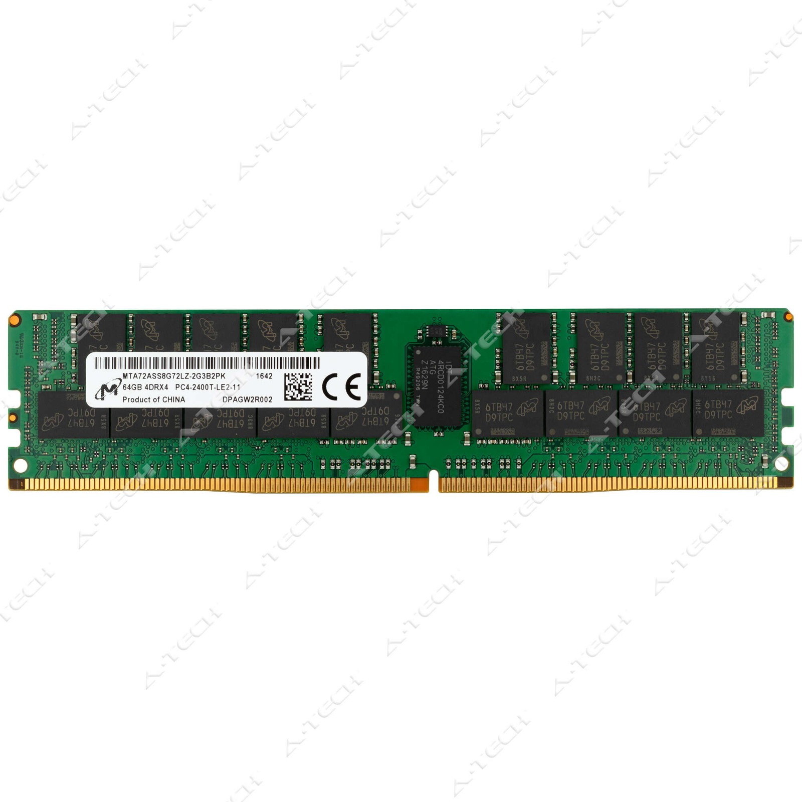 Micron 64GB DDR4 2400 MHz ECC LRDIMM Server Memory RAM (MTA72ASS8G72LZ-2G3B2) 1x