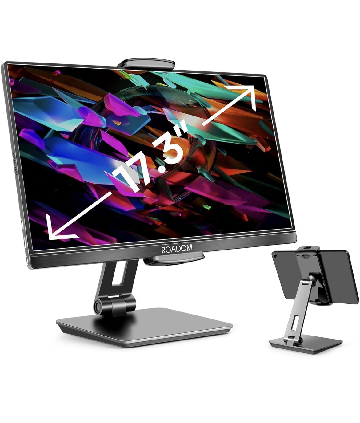 Adjustable Tablet Stand 360° Swivel 180° Tilt Holder for 4.7-17.3'' Devices New