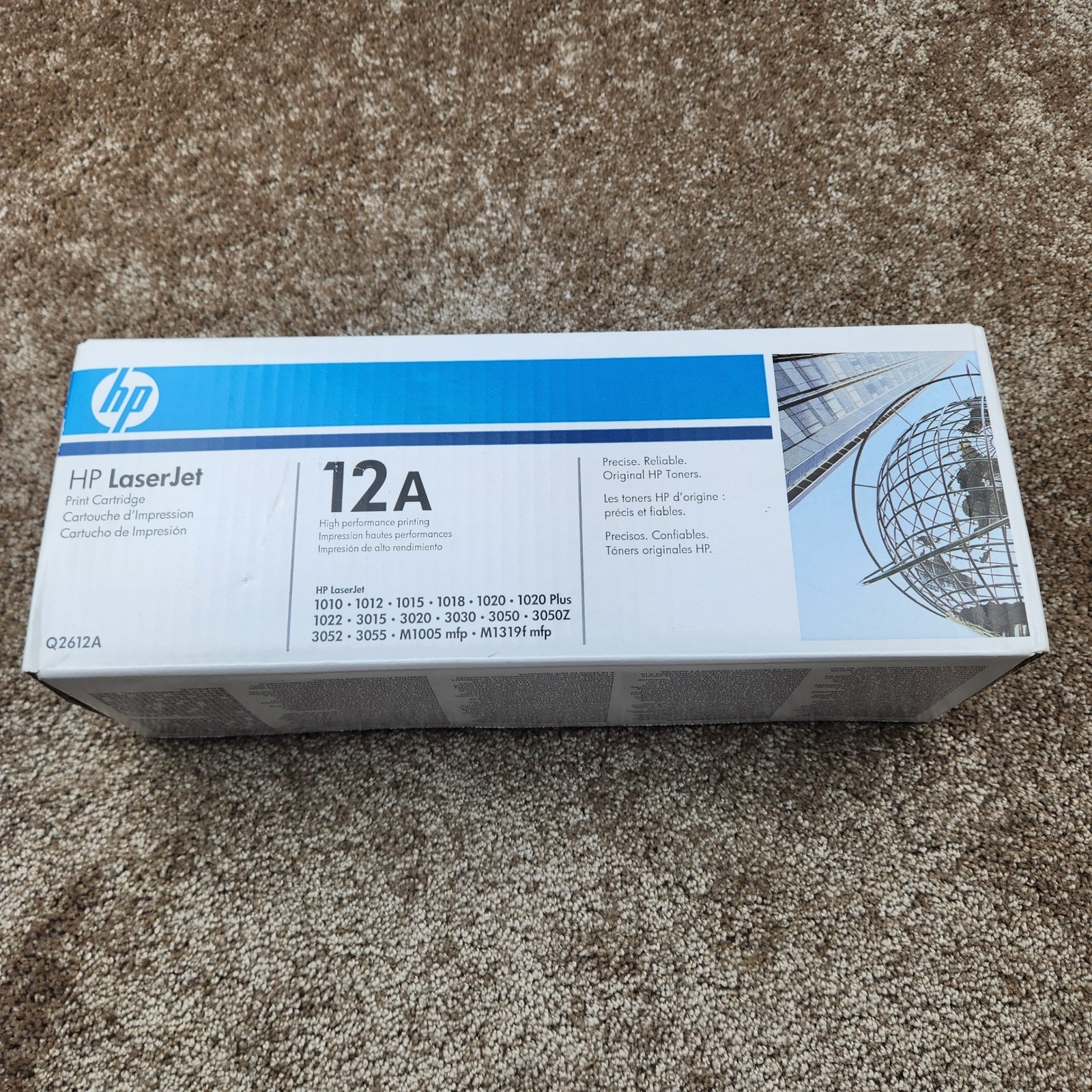 HP 12A Black LaserJet Toner Cartridge Q2612A Genuine Original New in Box