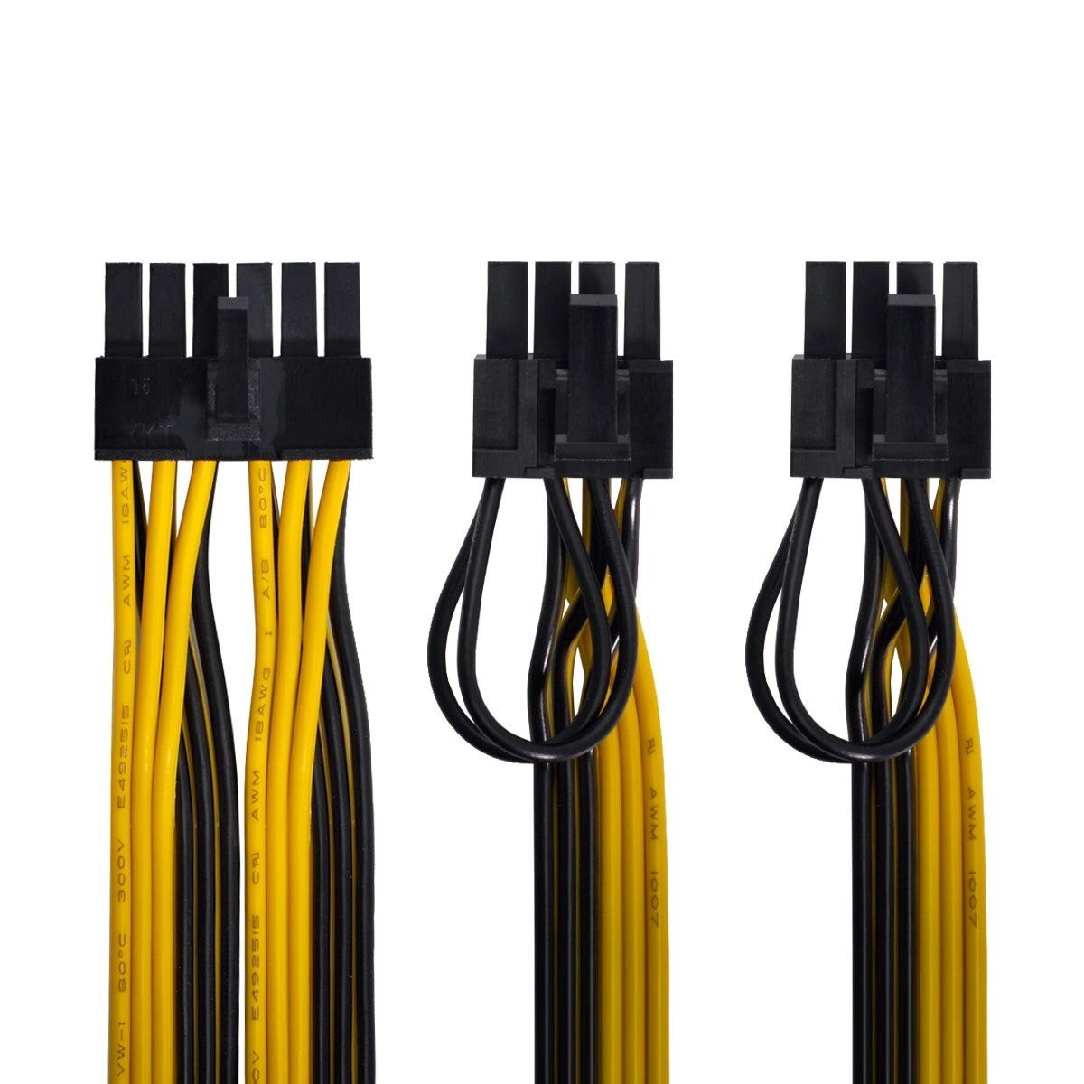 Modular Power Supply ATX 12Pin to Dual 8Pin & 6Pin Splitter Cable for GPU Gra...