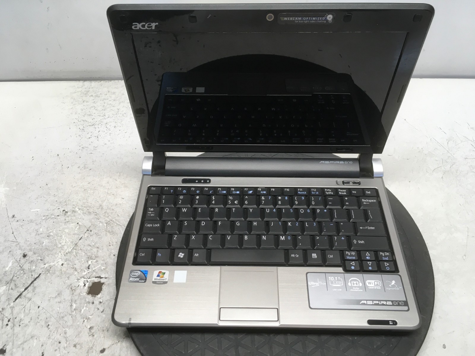 Acer Aspire One D250-1842 Intel Atom N270 1.6GHz 2 GB NO HDD No Batt