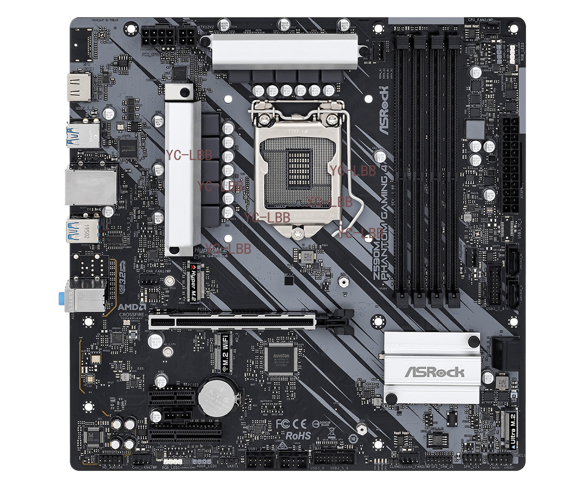 ASRock Z590M Phantom Gaming 4 LGA 1200 Intel Z590 Micro ATX Intel Motherboard