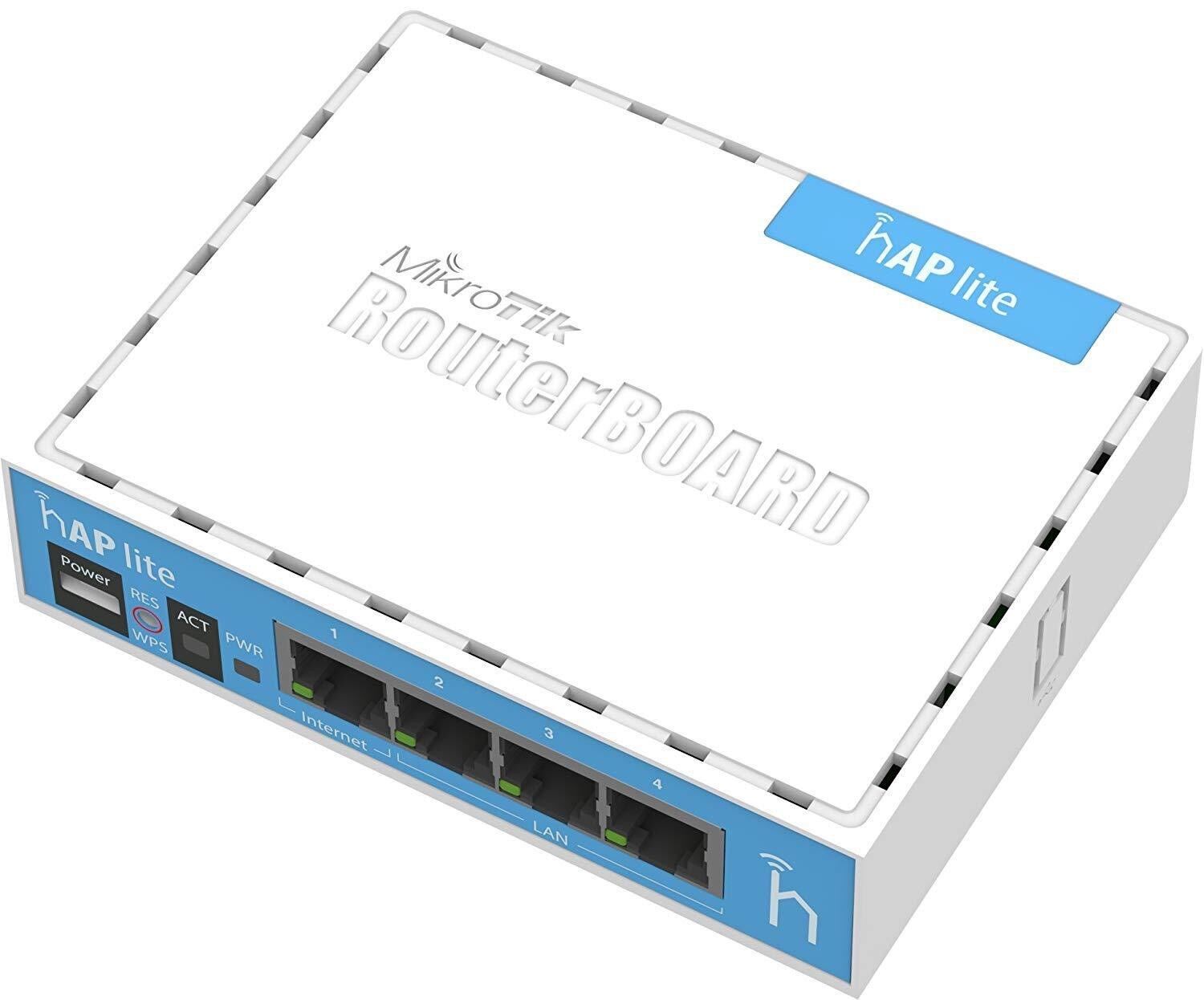 Mikrotik hAP Lite Classic Router RB941-2nD Wireless Access Point 32MB Ram 4xLAN