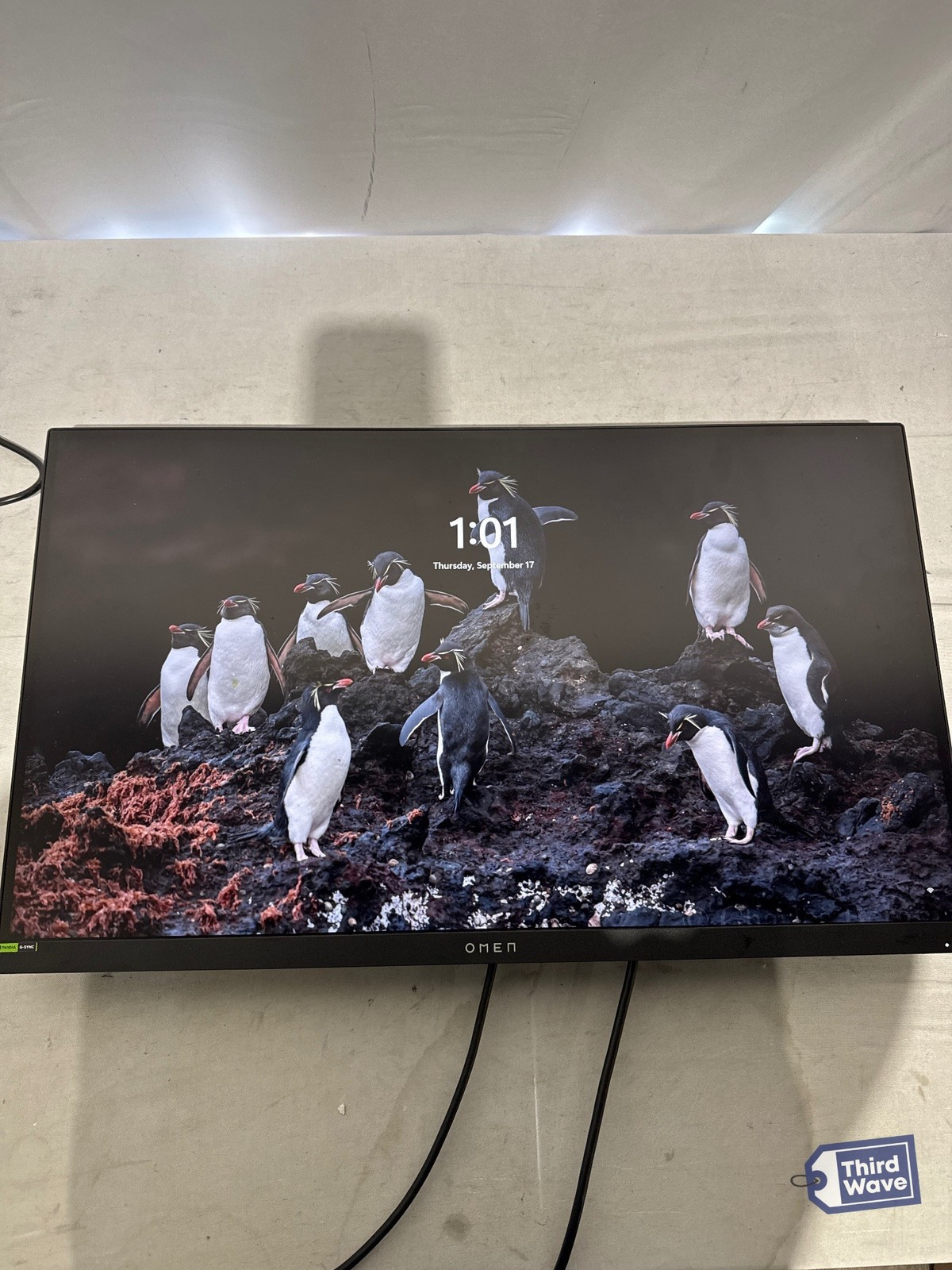 HP OMEN 27 in QHD 180Hz IPS Gaming Monitor Bundle Dual 2560x1440 1ms Black
