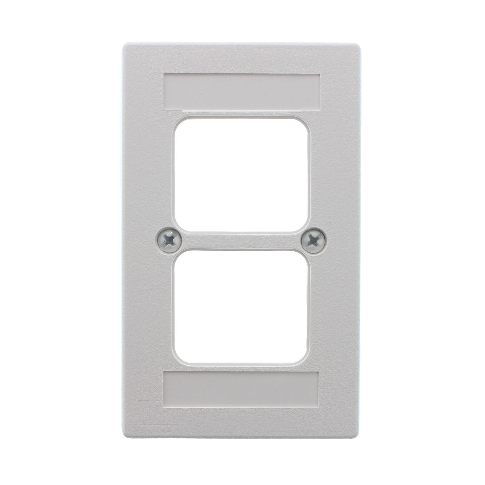 AMP TYCO TE 555650-5 WIRE DUCTING FACEPLATE KIT, 1-GANG, WHITE