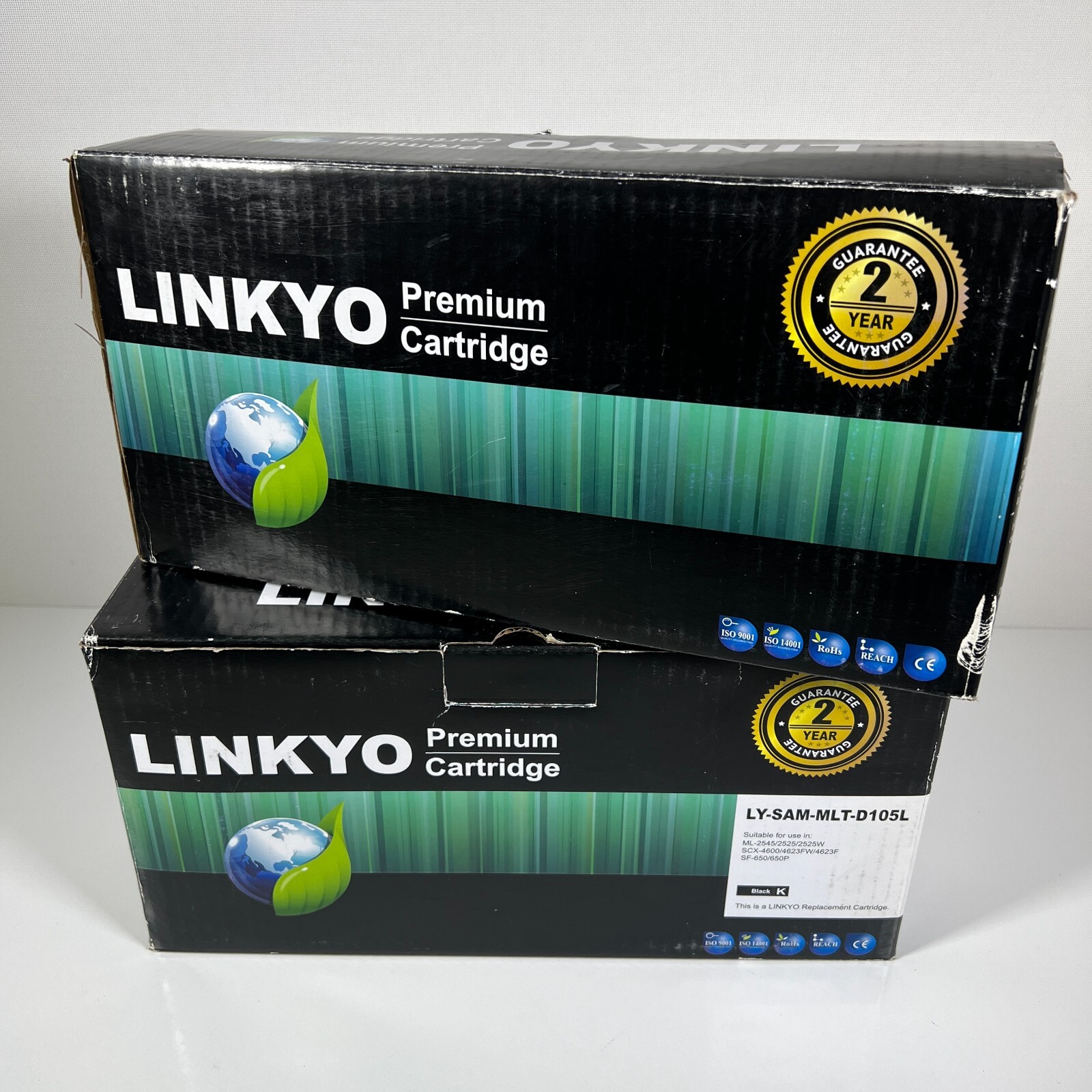 LINKYO LY-SAM-MLT-D105L Black Printer Toner Cartridge Lot of 2 * NEW
