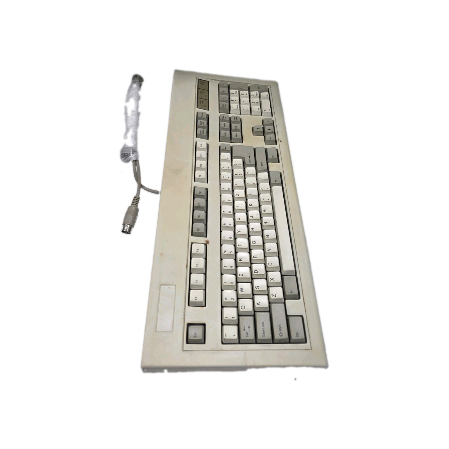 Chicony KB-5181 DIN Vintage Computer Keyboard Monterey Blue Switches