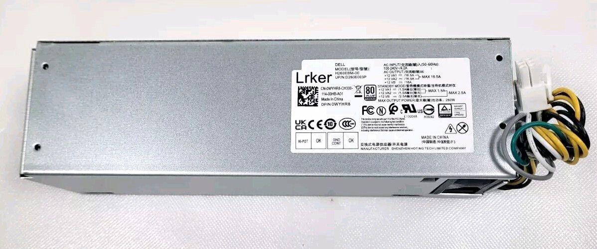 260W H260EBM-00 Power Supply For Dell Optiplex 3050 3060 3050M 5050 5060 7060