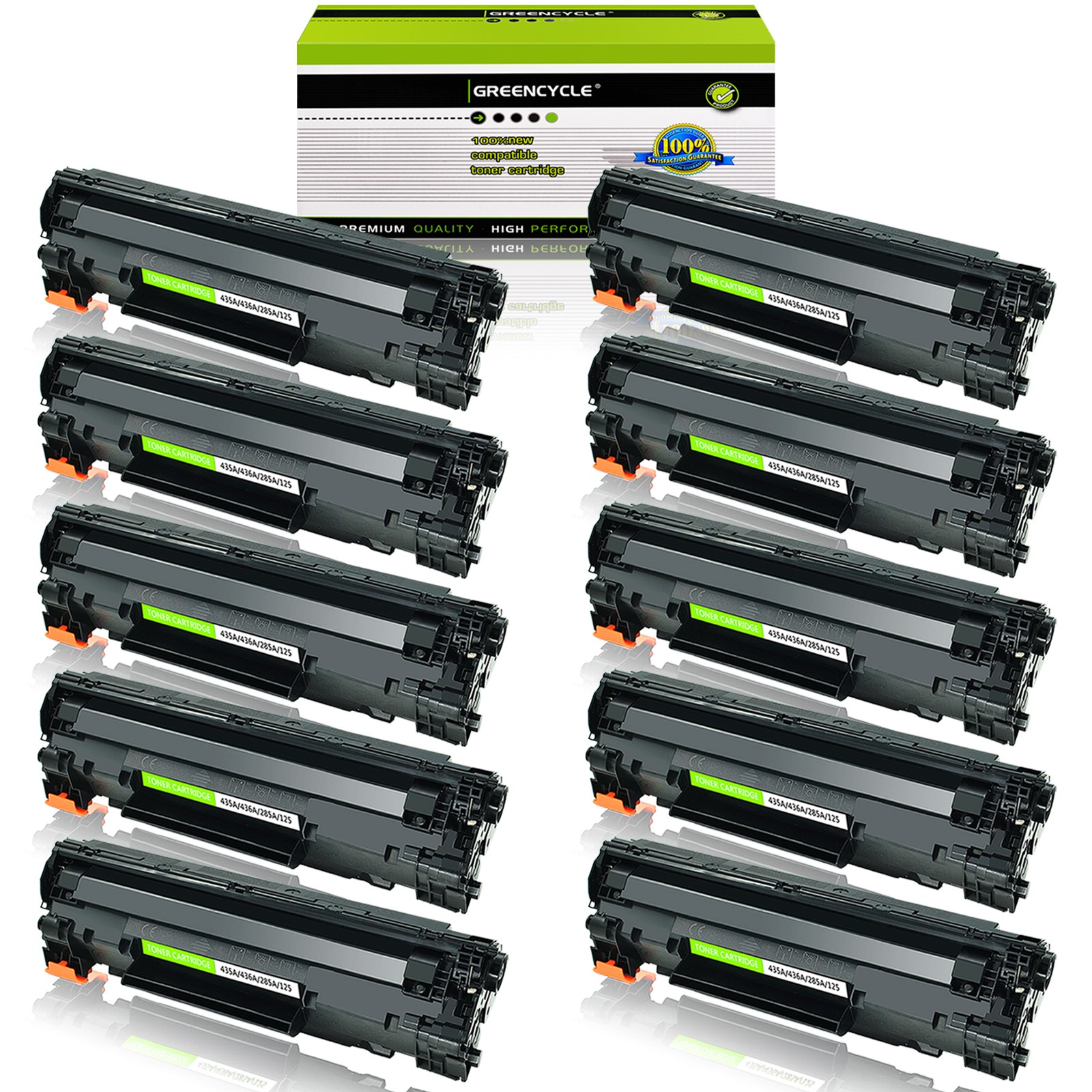 10PK CE285A 85A Toner Cartridge for HP LaserJet Pro M1217nfw M1216nfh M1214nf
