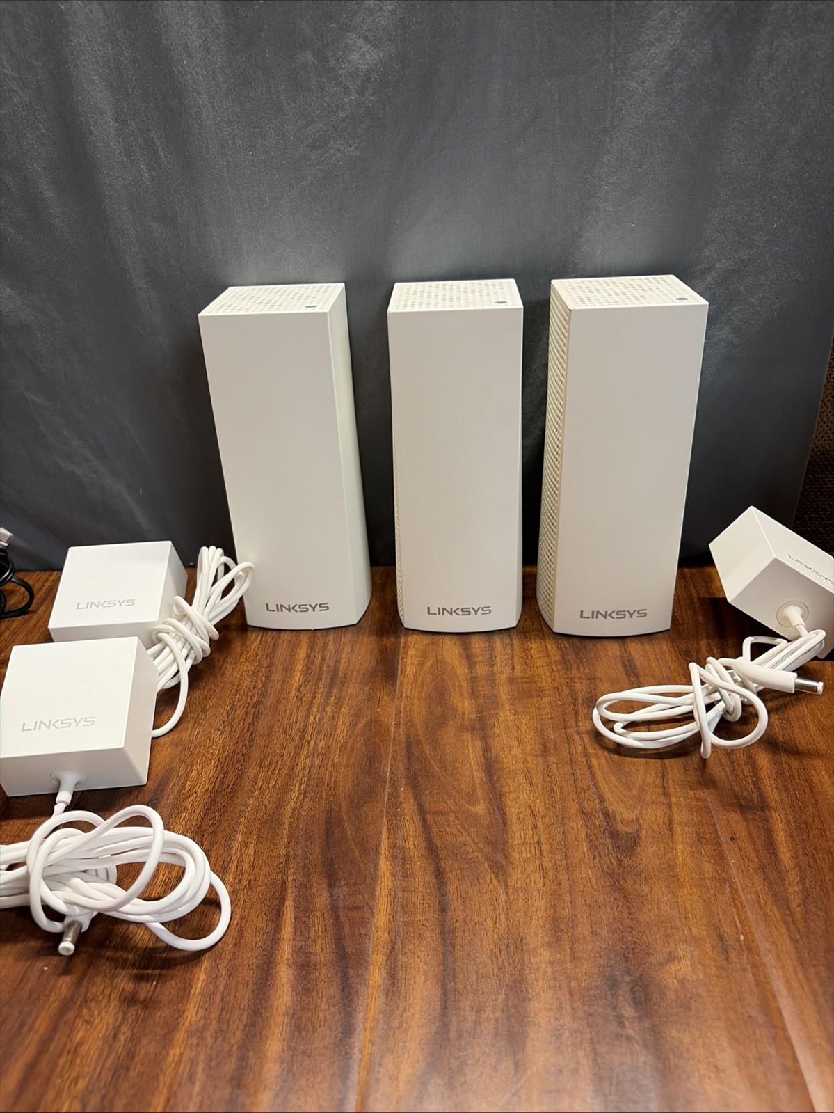 Lot of (3) LINKSYS Velop WHW03 Tri-Band Mesh Wi-Fi Router System White