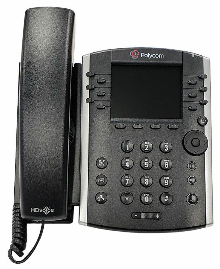 REF A-STOCK - Polycom 2200-48400-025 VVX 401 IP VOIP POE Gigabit Telephone