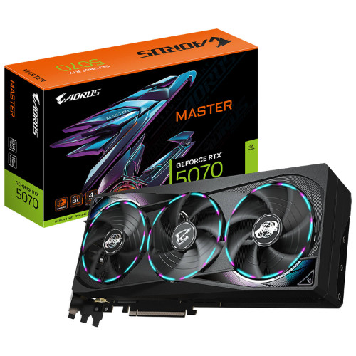 Video Card Gigabyte AORUS RTX 5070 GV-N5070AORUS M-12GD 28 Gbps 12GB GDDR7