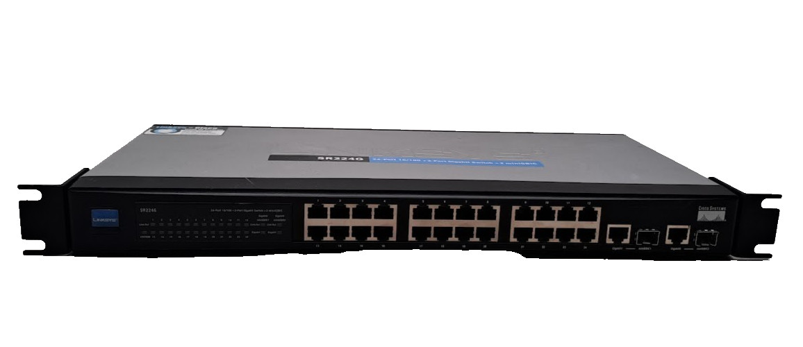 Cisco Linksys SRW224P 24-Port 10/100 + 2 Port Gigabit Switch