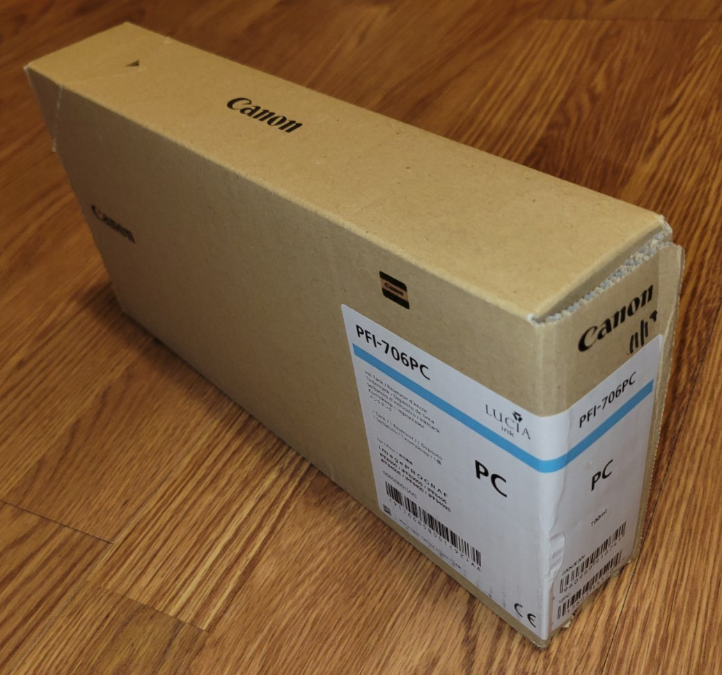 Canon PFI-706 PC Photo Cyan Tank 700ml Expired (2018) New / Unopened PFI-706PC