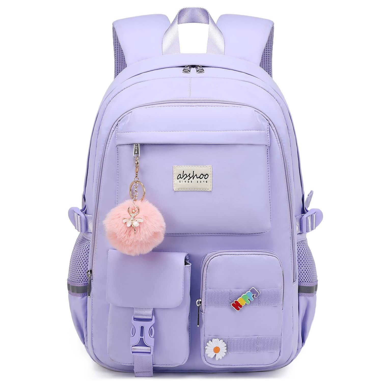 abshoo Big Student Laptop Backpack For College Women Middle Large, Purple
