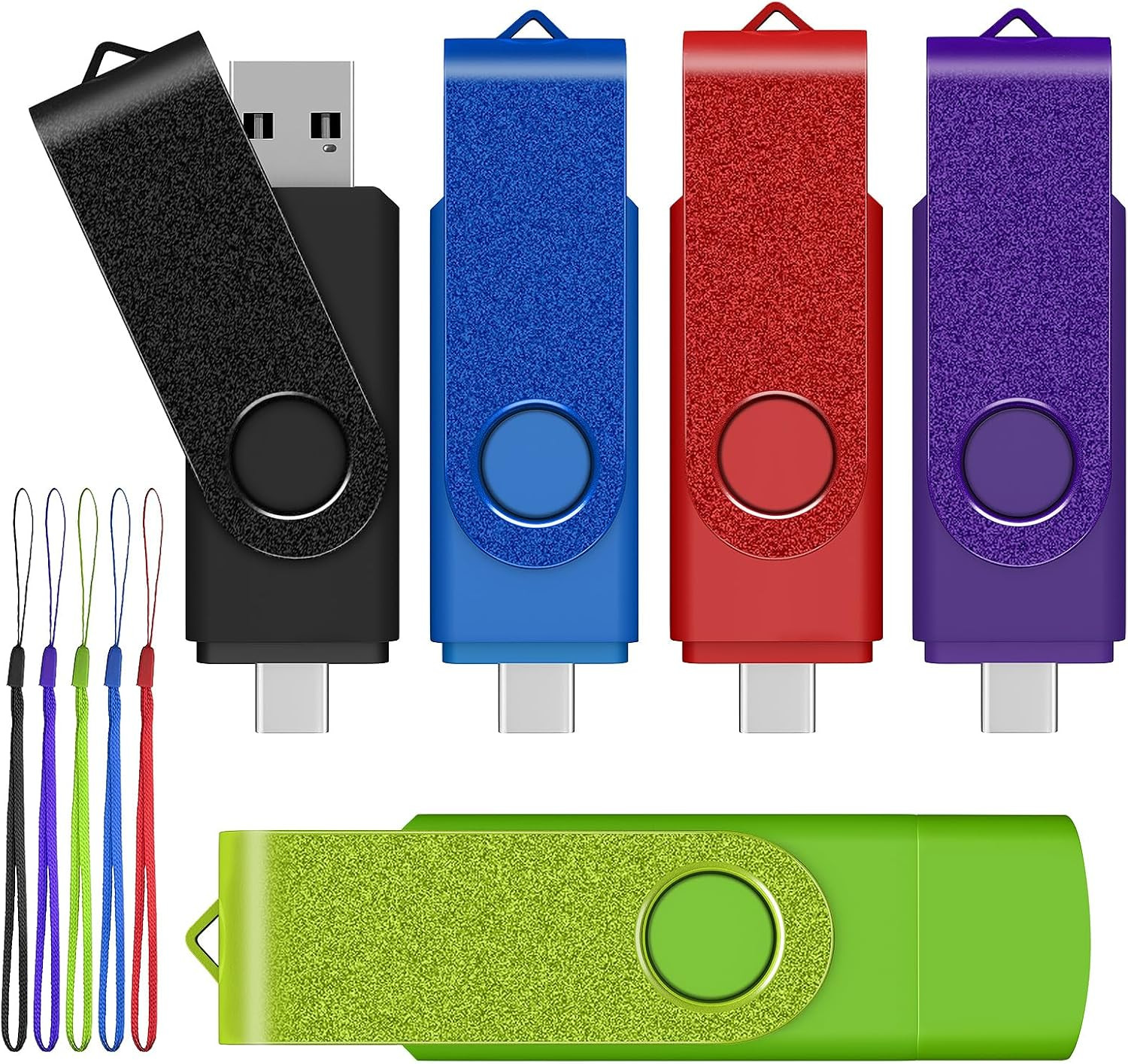 8GB USB C Thumb Drive,  USB 2.0 Dual Flash Drive 8GB USB Drive | Swivel