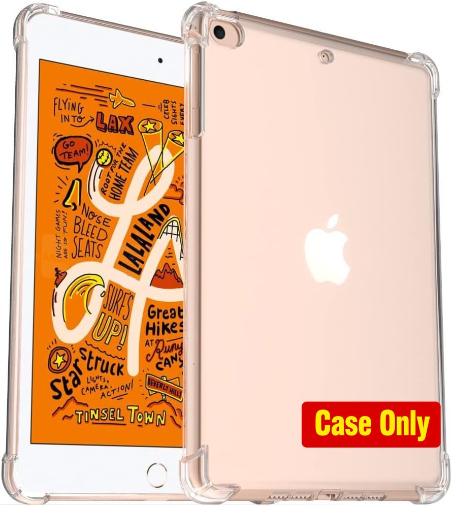 Protective Silicone Soft Skin Case for iPad Mini 3, 4, 5 - Rubber Clear Cover