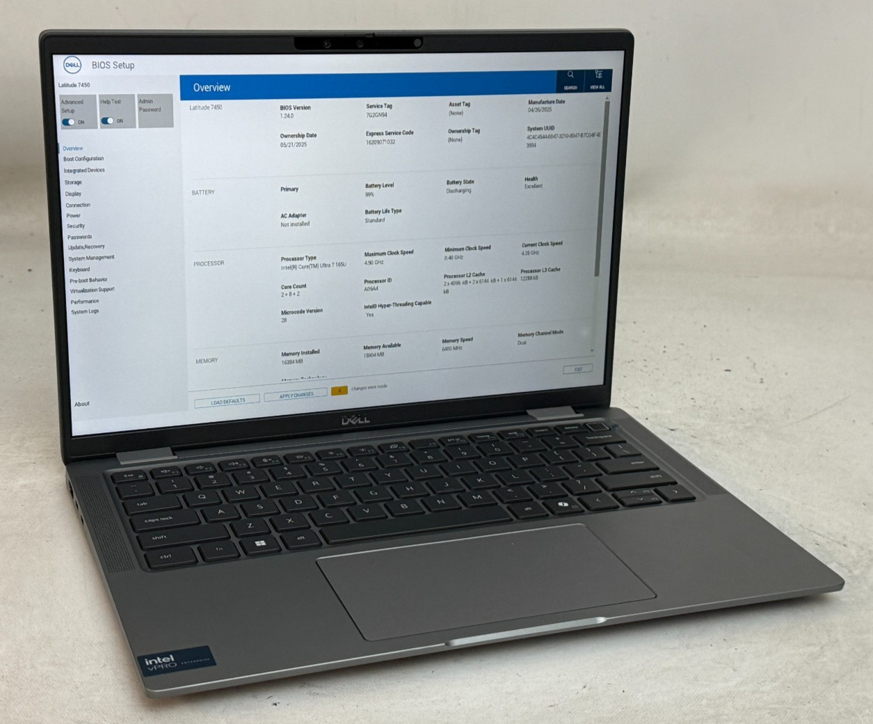 Dell Latitude 7450 14" (Ultra 7-165u - 16GB RAM - 512GB SSD - Win11Home)