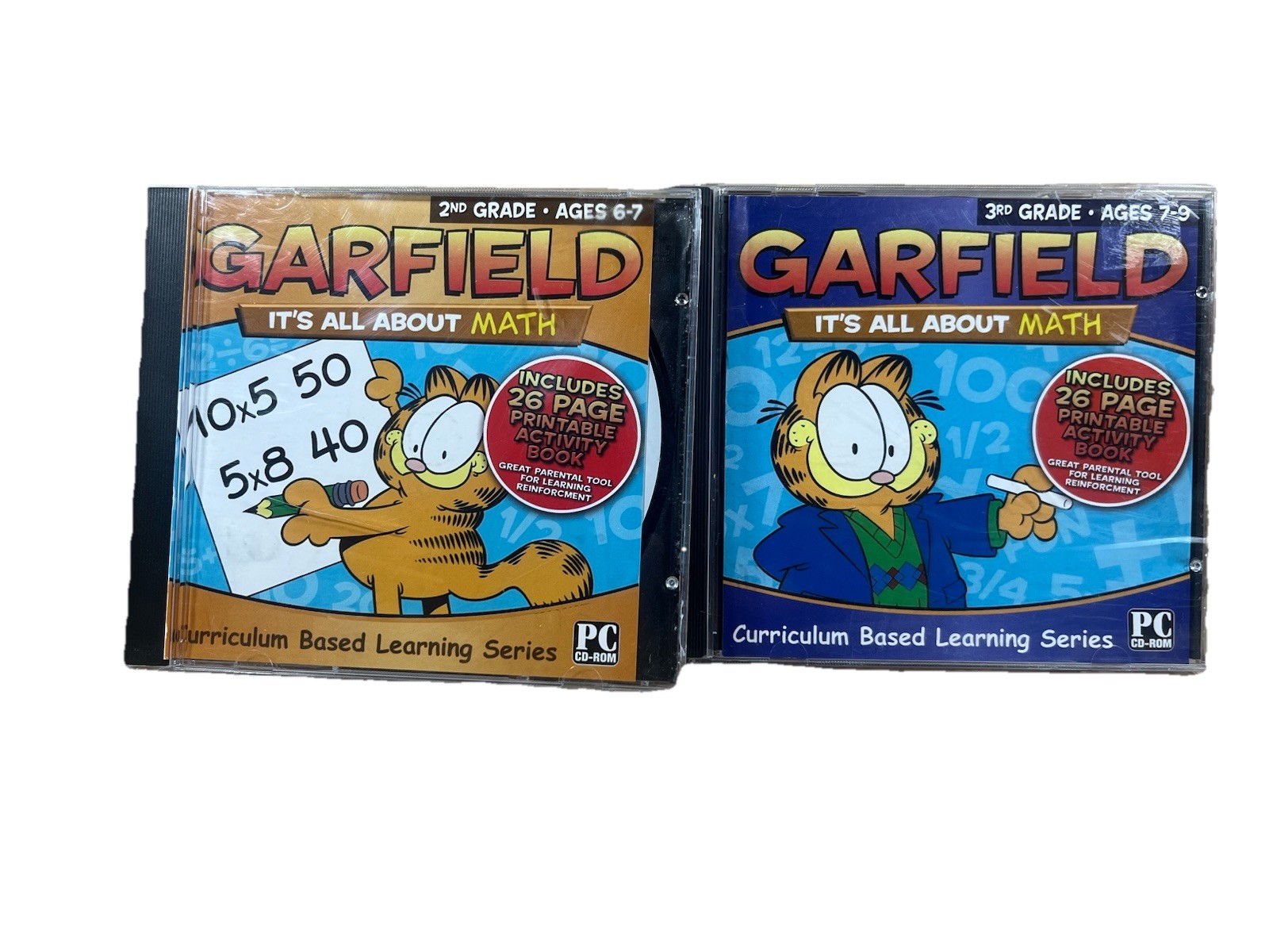 Garfield: It's All About Math Grade 2nd & 3rd PC CD Multimedia