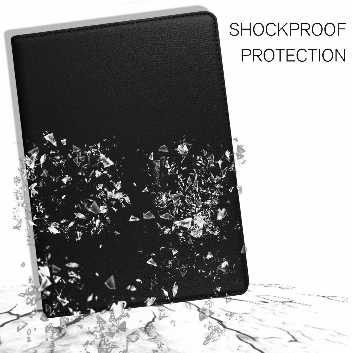 For iPad Air 5th/ Air 4th 10.9" 360 Rotating Leather Smart Stand Case Cover 