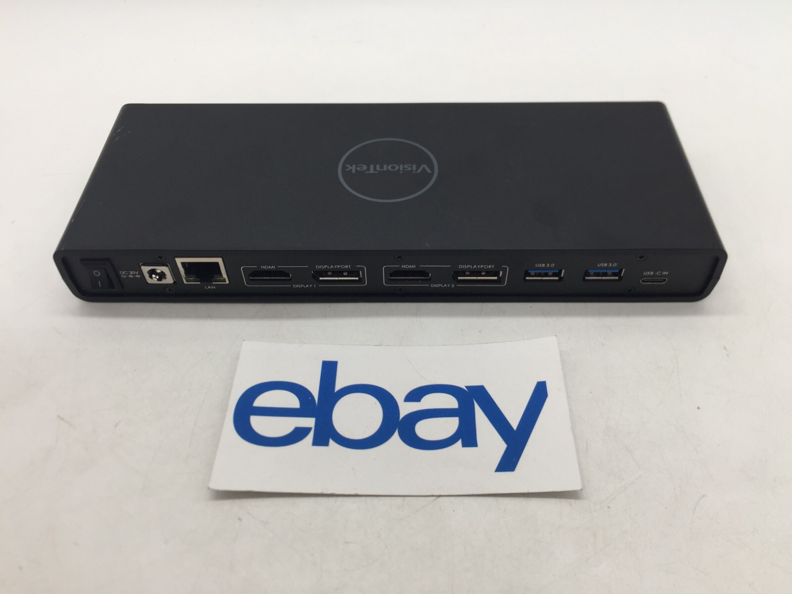 VisionTek Universal Dual 4K Monitor Laptop Docking Station UNIT ONLY FREE S/H