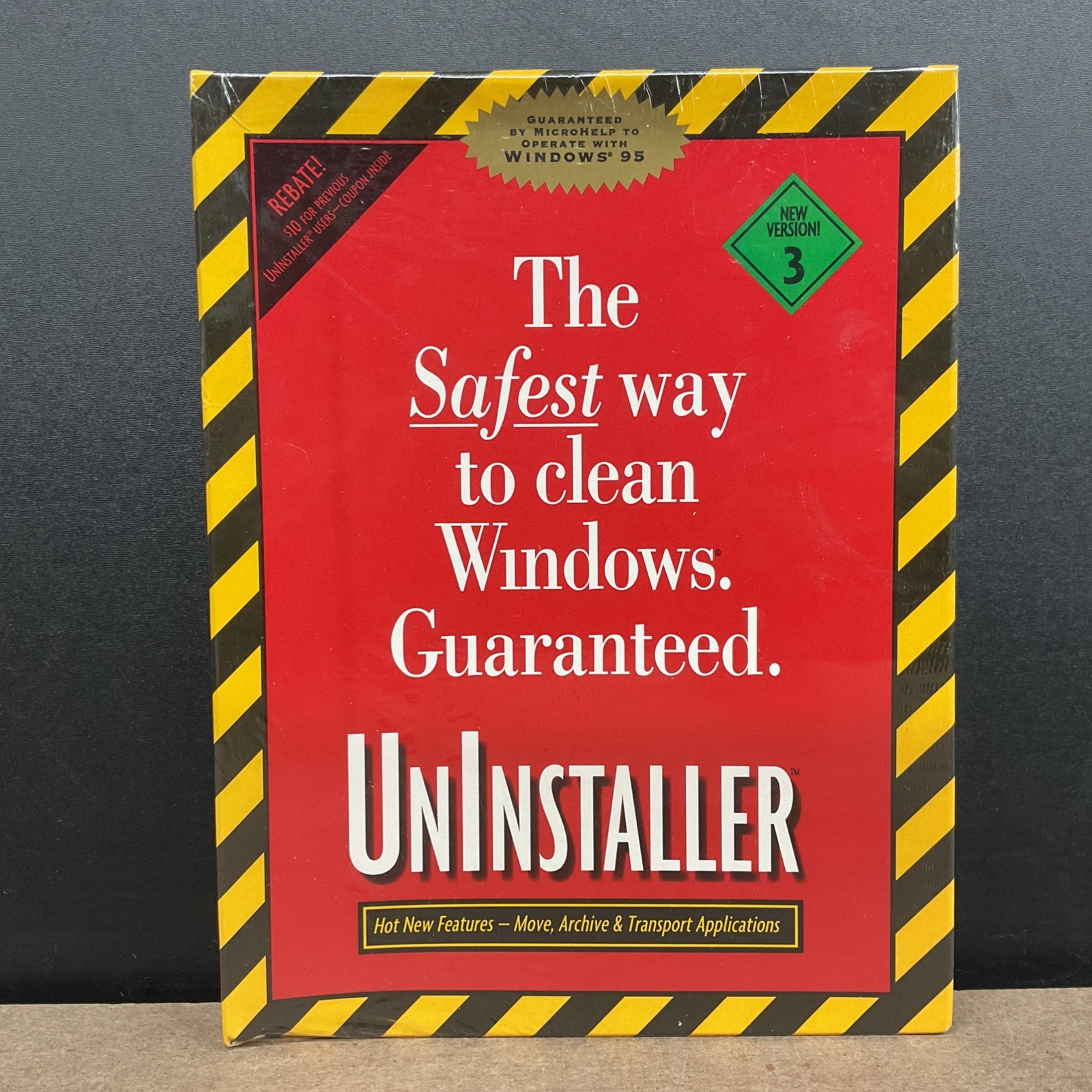 MicroHelp UnInstaller Version 3.0 Windows 95 DOS 3.5” Disks Factory Sealed