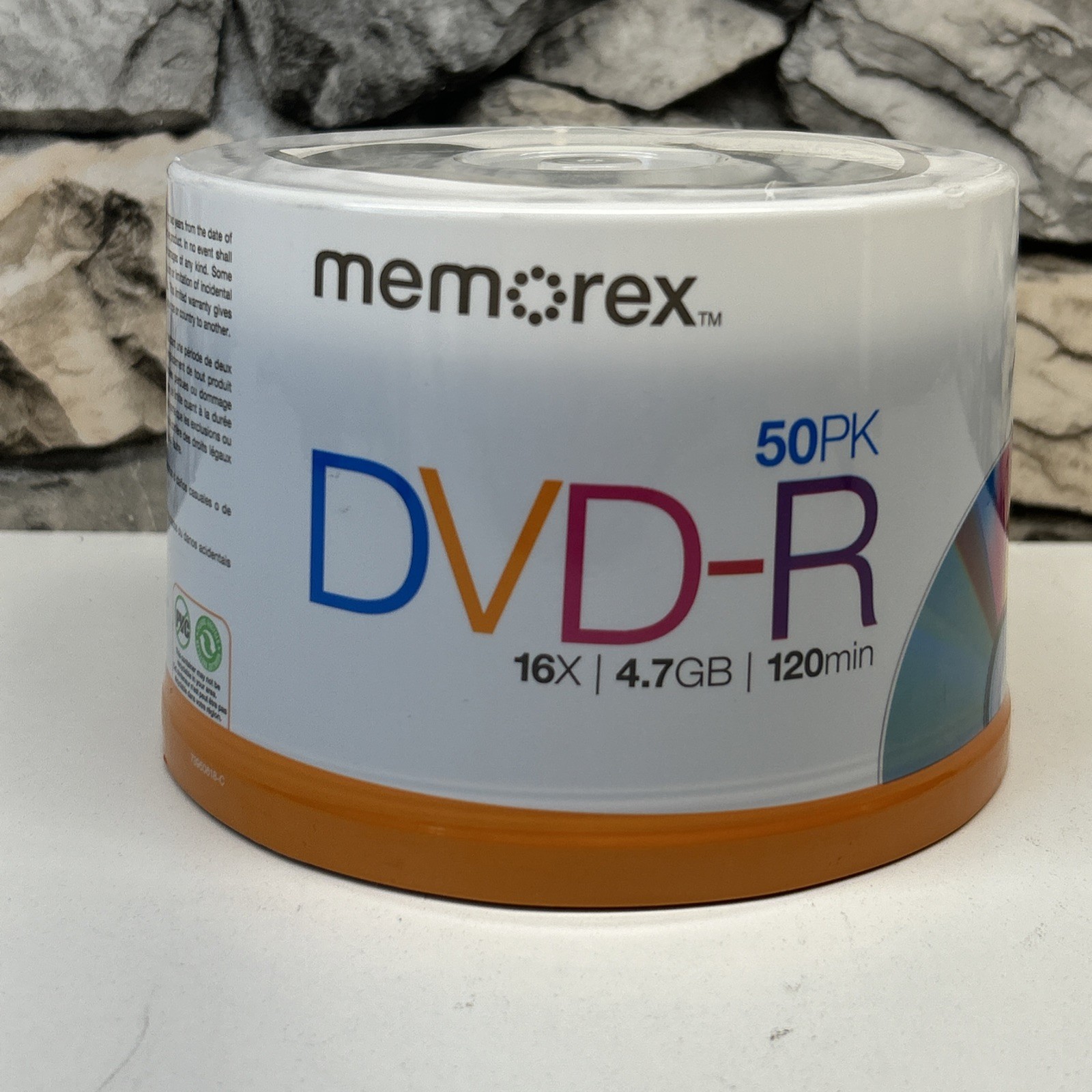 Memorex 50 Pack 16X  4.7GB DVD-R Factory Sealed