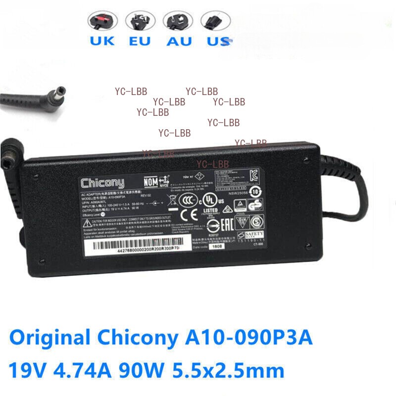 Original OEM Chicony A10-090P3A A15-090P1A A16-090P1A A17-090P1A Adapter Charger