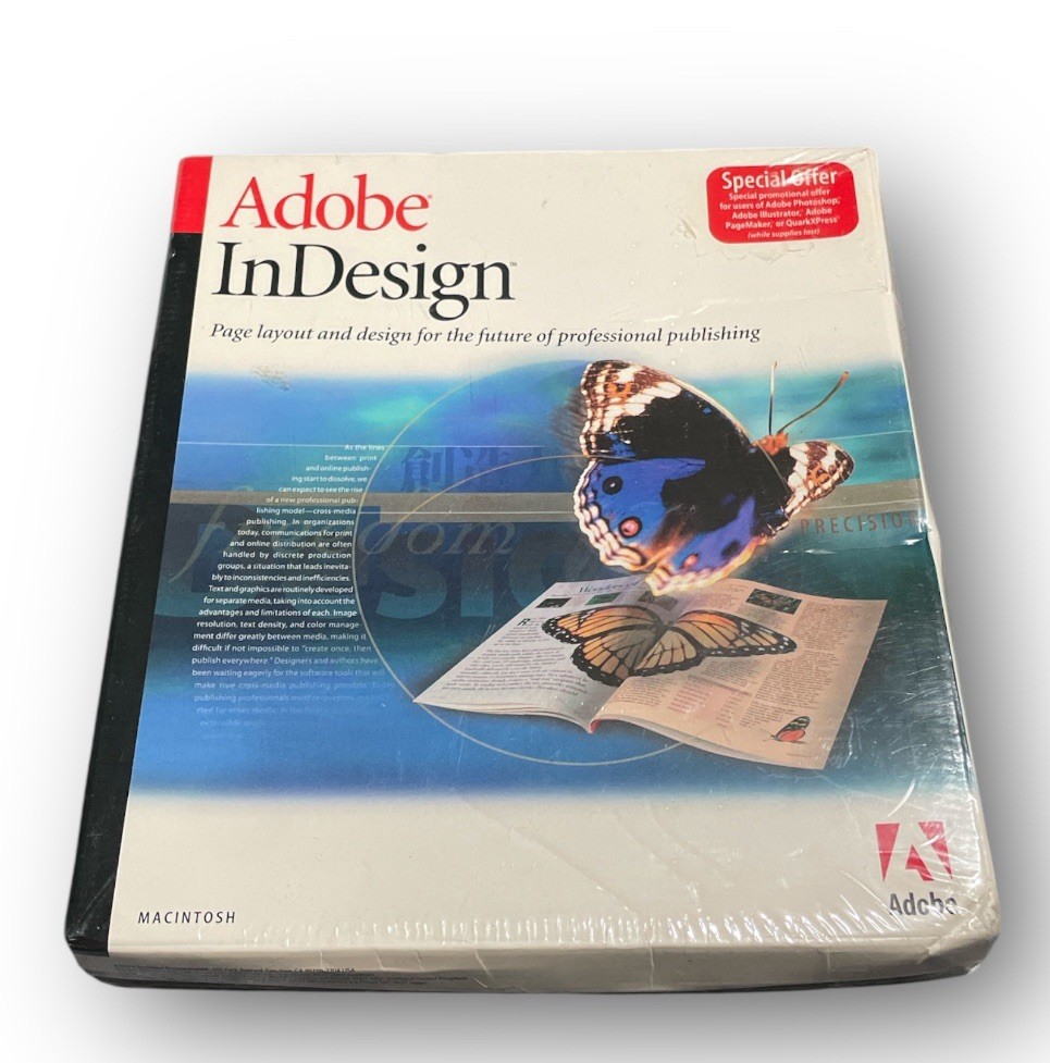 Adobe InDesign 1.0 For Macintosh- Promo Version New Sealed