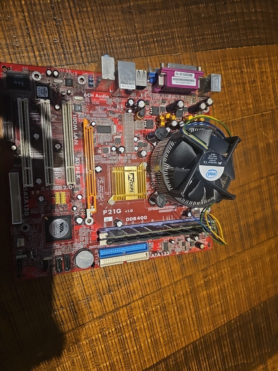 PCCHIPS P21G V1.0 motherboard DDR 400 Intel Pentium 4