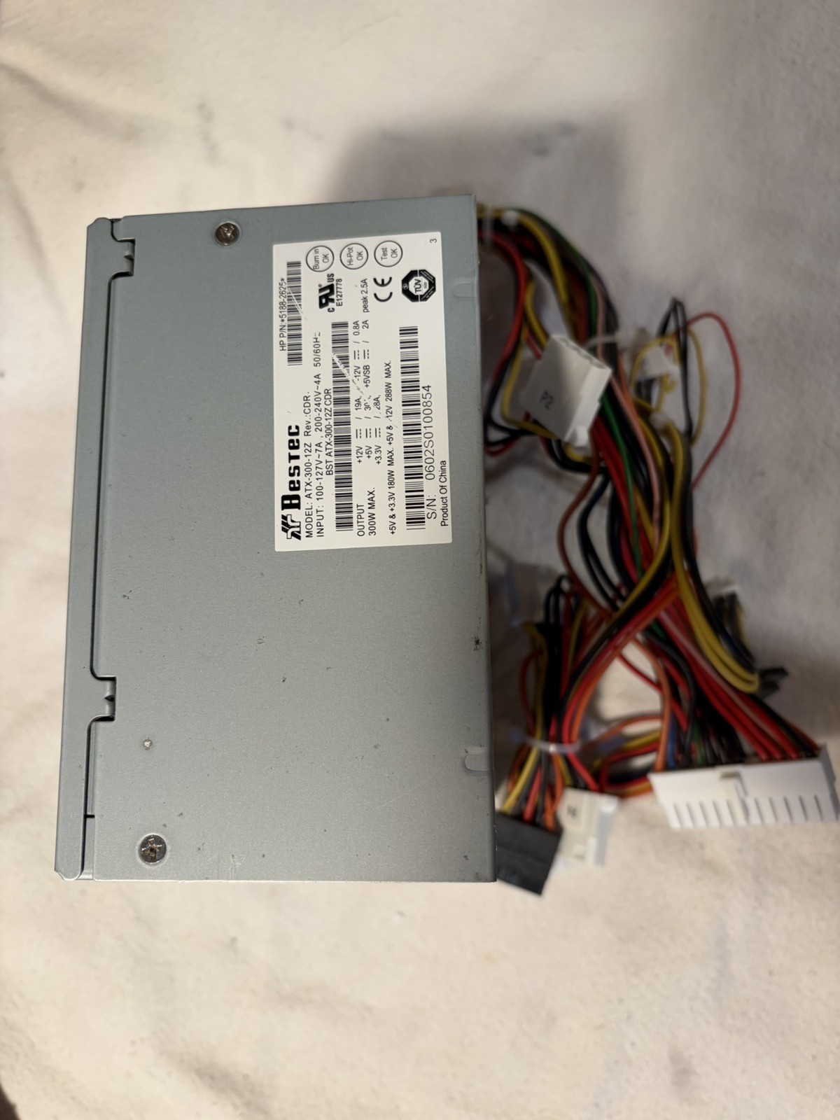 Bestec Power Supply ATX-300-12Z REV CDR 300W 24 pin