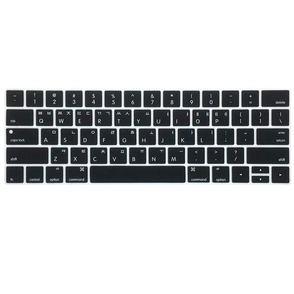 ProElife Korean Ultra Thin Silicone For Touch Bar 13'' & 15'', Korean-black