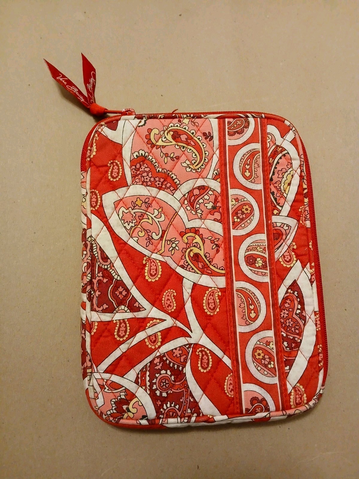 Vera Bradley ipad Tapestry Tablet eReader Padded Sleeve Cover Quilted Rosy Posie