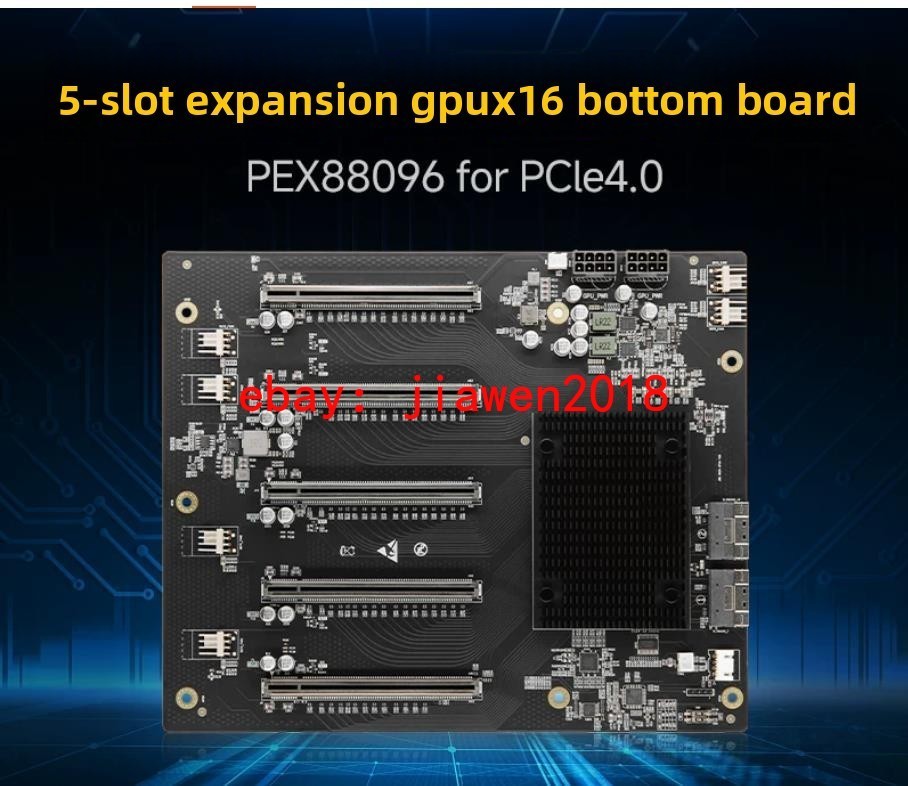 PLX88096 Expansion Card PCIe 4.0 5-card expansion backplane Adapter Board