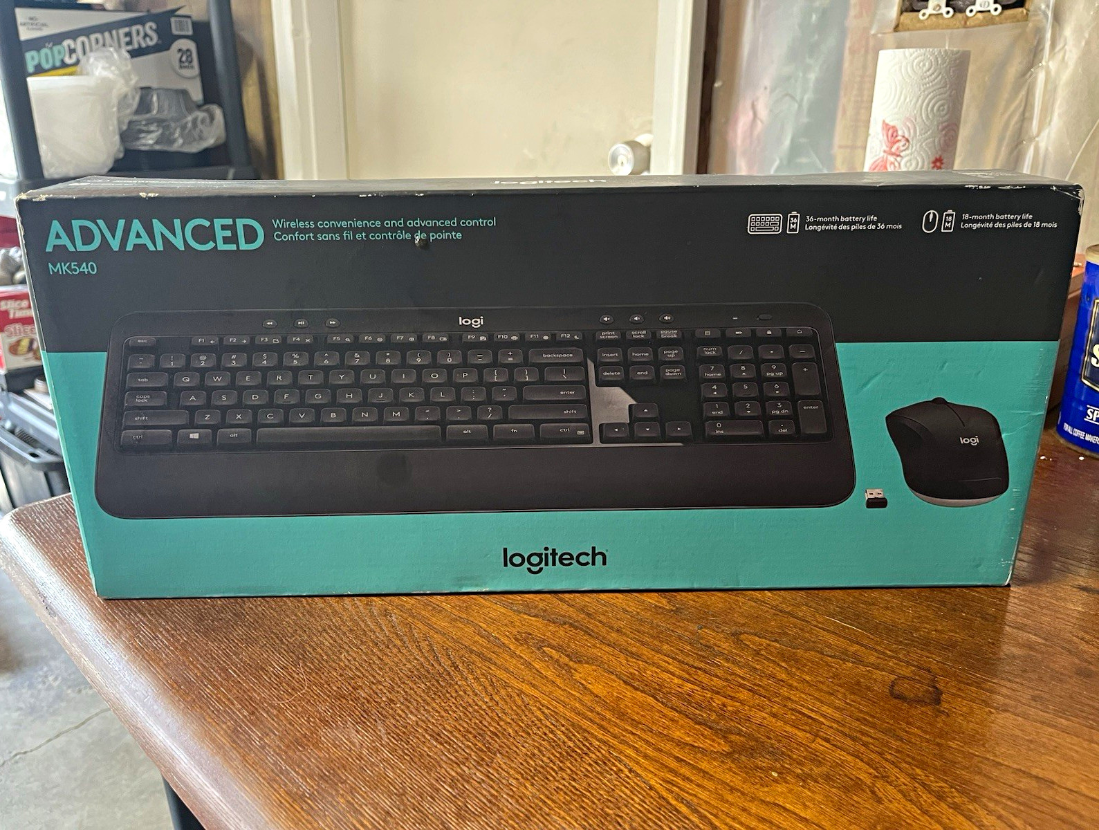 NIB NEW Logitech MK540 Advanced Wireless Keyboard Mouse Combo Unifying Receiver