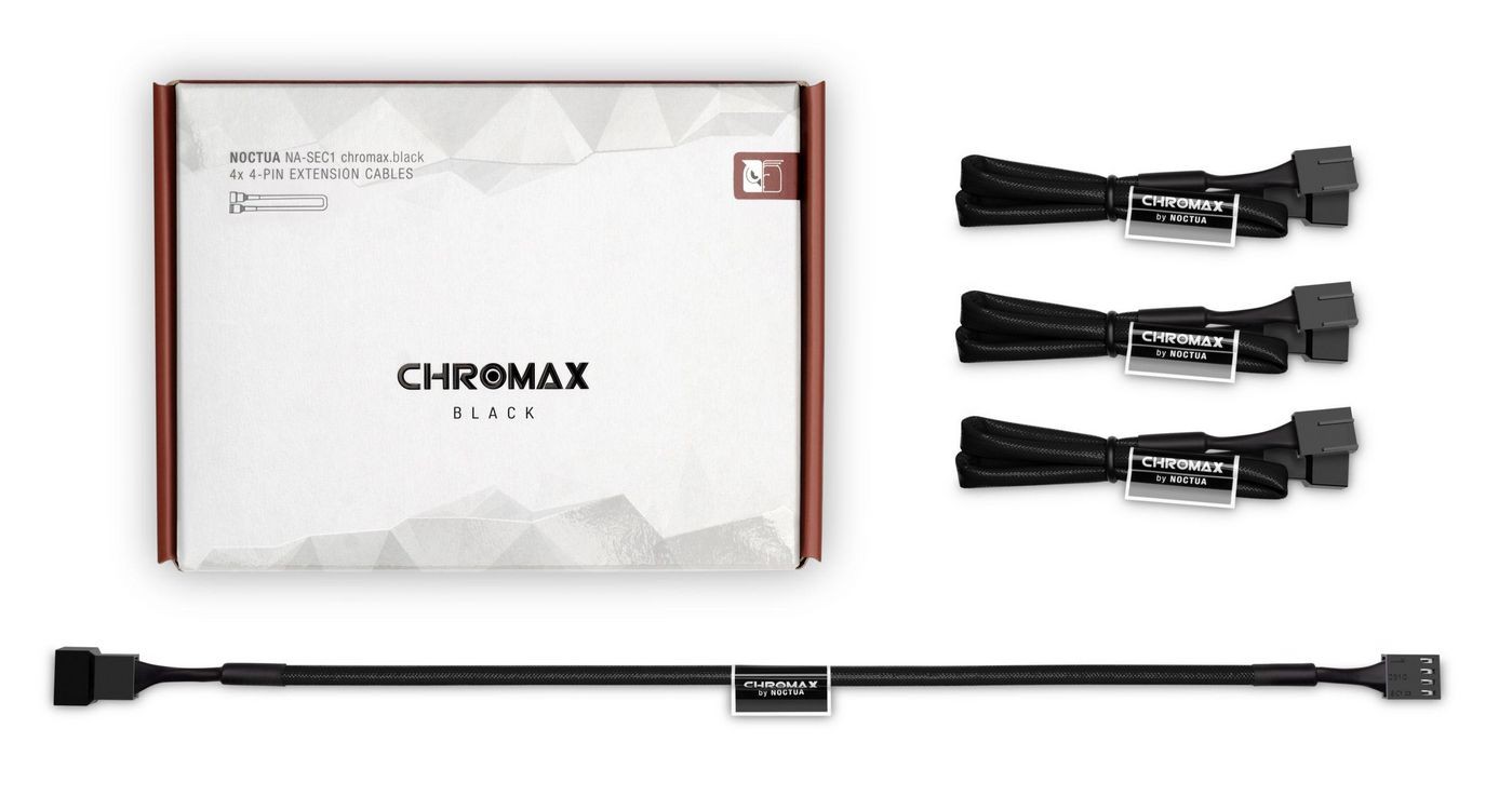 Noctua W128822588 NA-SEC1.BLACK Na-Sec1 Chromax.Black Cable Extension ~E~