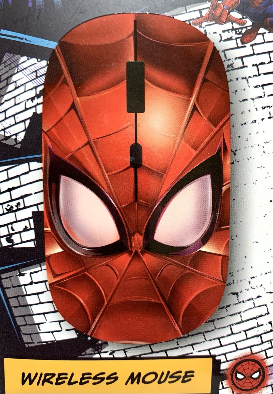 NEW Marvel Spider-Man Face Computer Wireless Mouse
