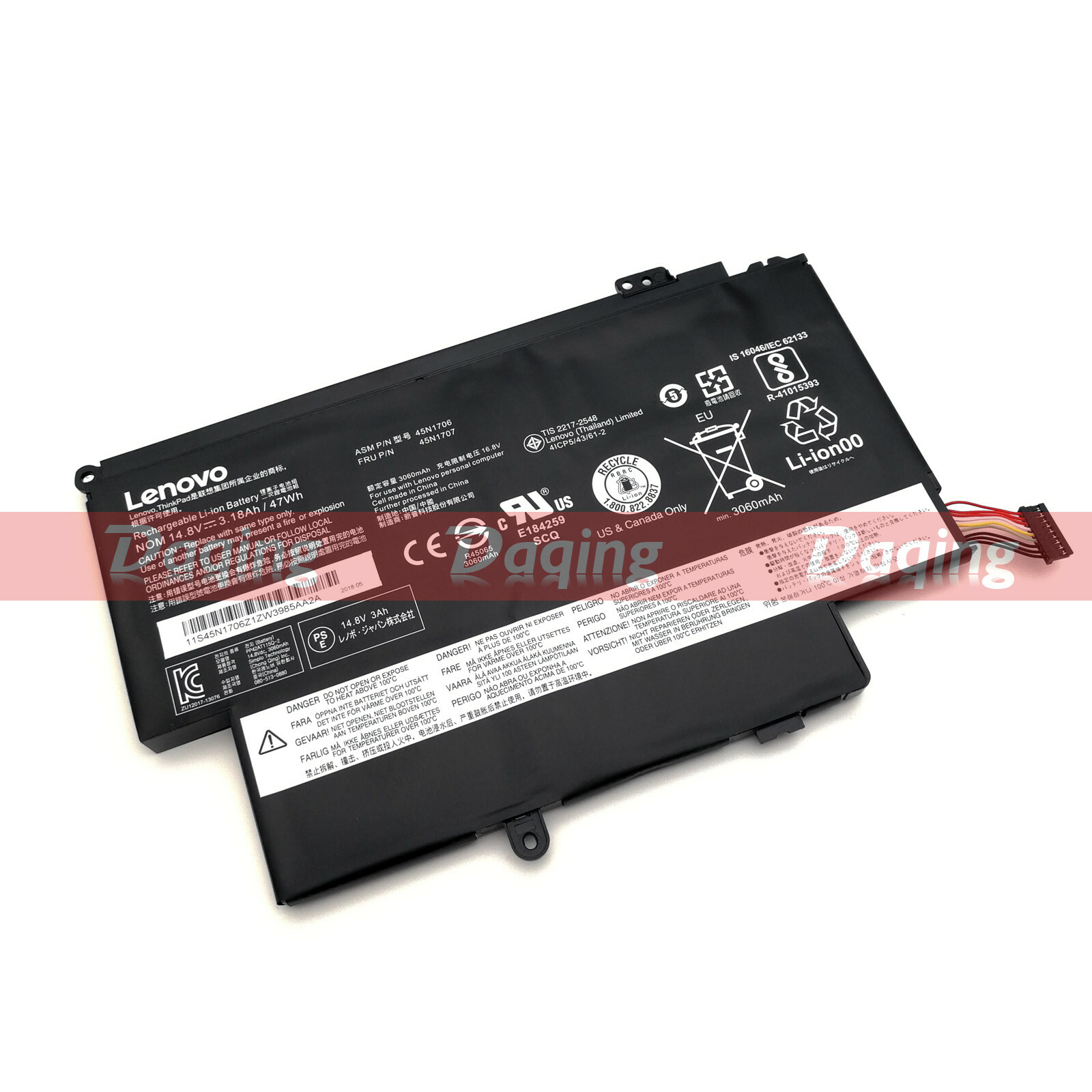 New Original 45N1704 45N1705 45N1706 45N1707 Battery for Lenovo ThinkPad S1 Yoga