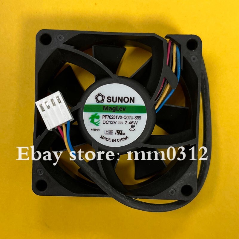 1pcs  SUNON PF70251VX-Q02U-S99 7025 70mm 12V 2.46W 4-wire cooling fan 4pin