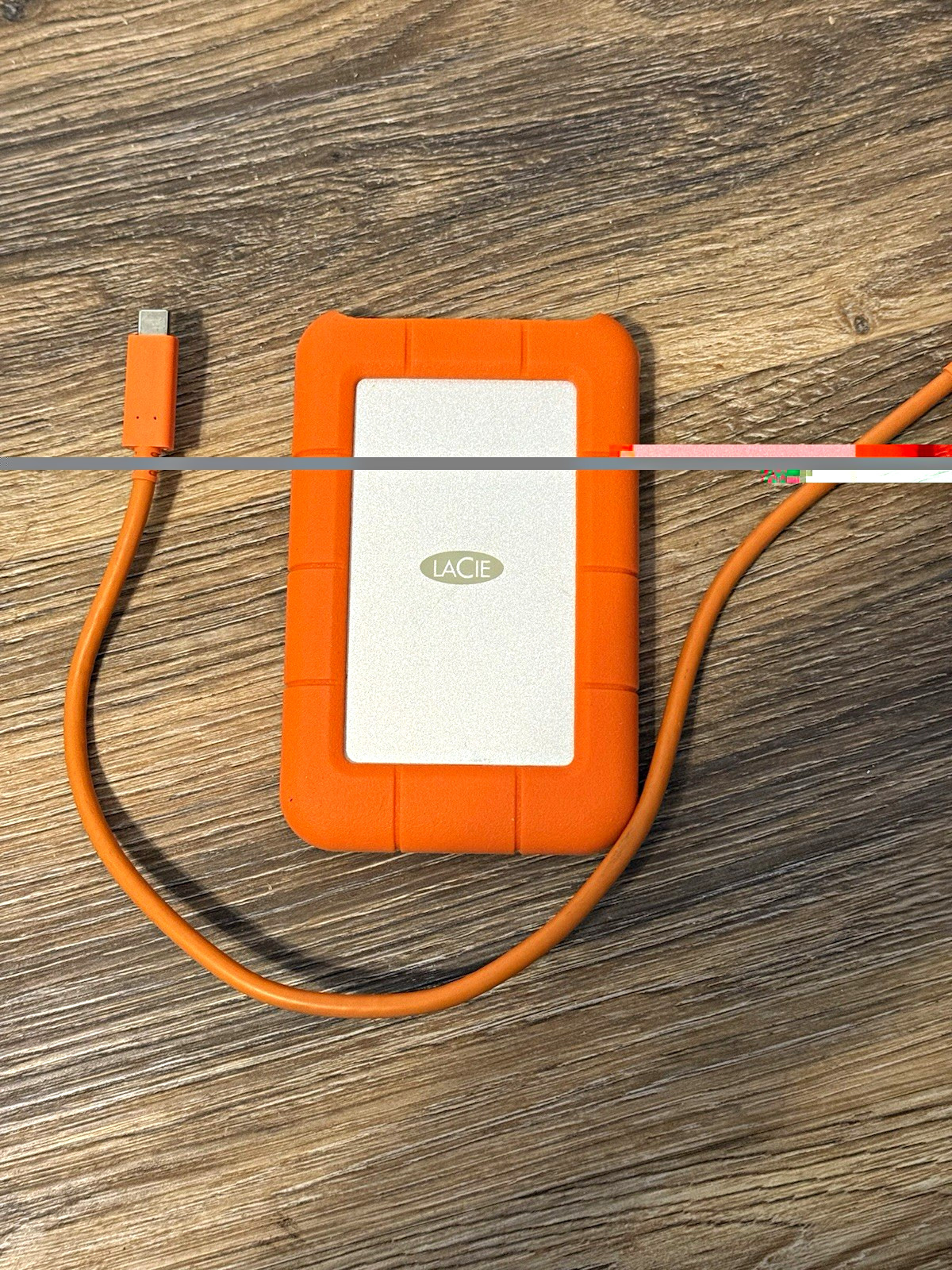 LaCie 2TB Rugged Portable External HDD USB-C Rugged HDD Drive Orange/Silver