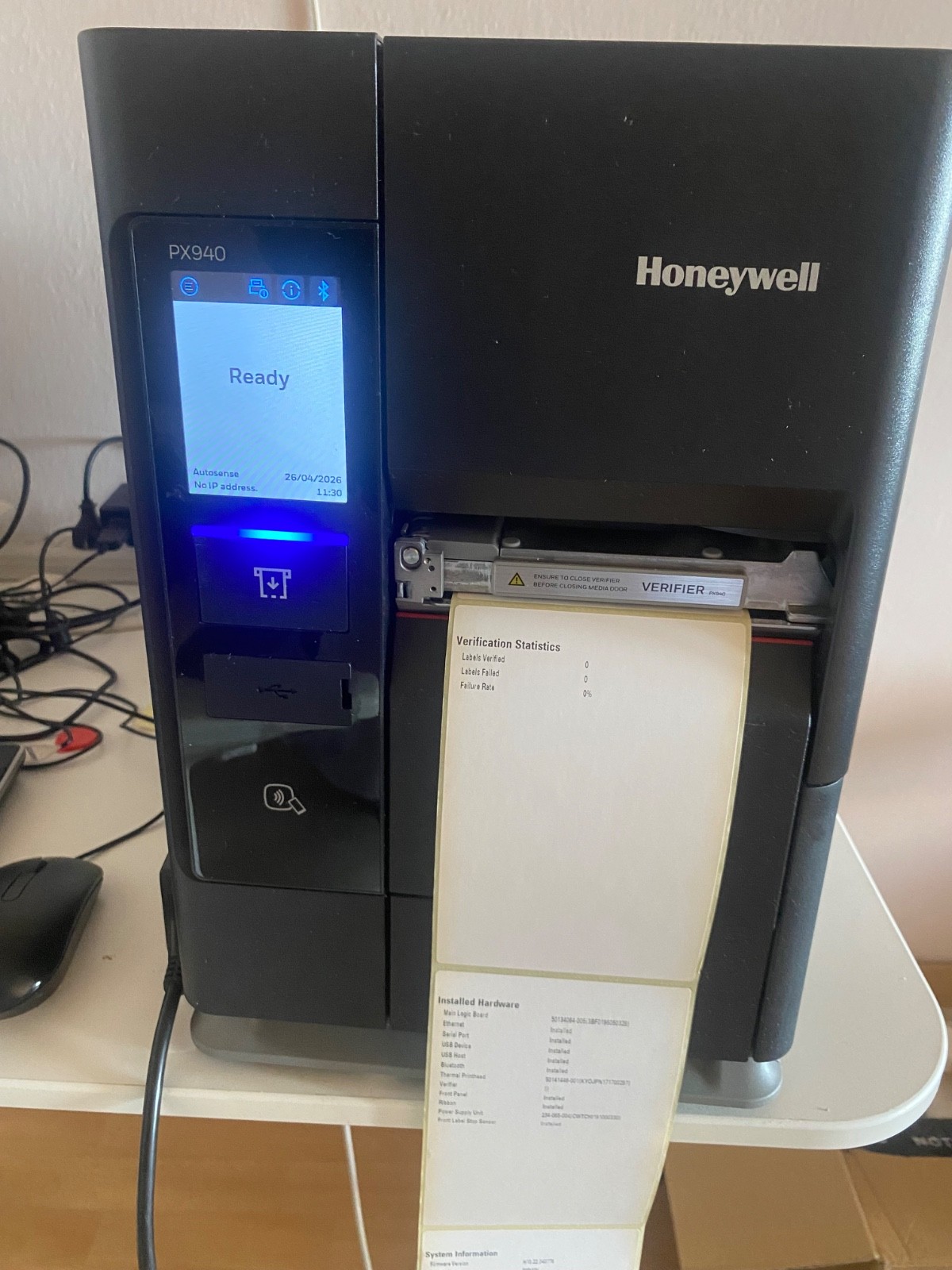 Honeywell PX940V Barcode Verifier Printer Industrial 300 DPI + 600 DPI TPH