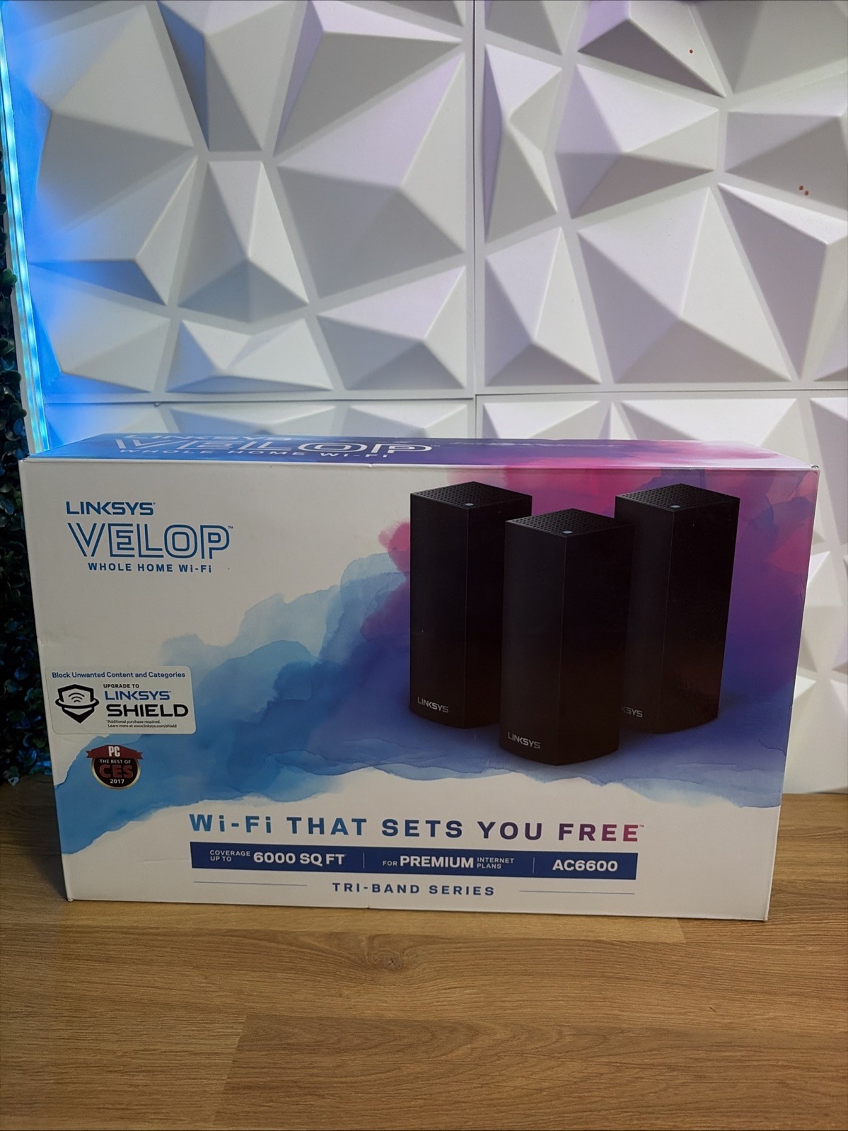 NEW Linksys Whole-Home Mesh Wi-Fi System - Black (WHW0303B) New