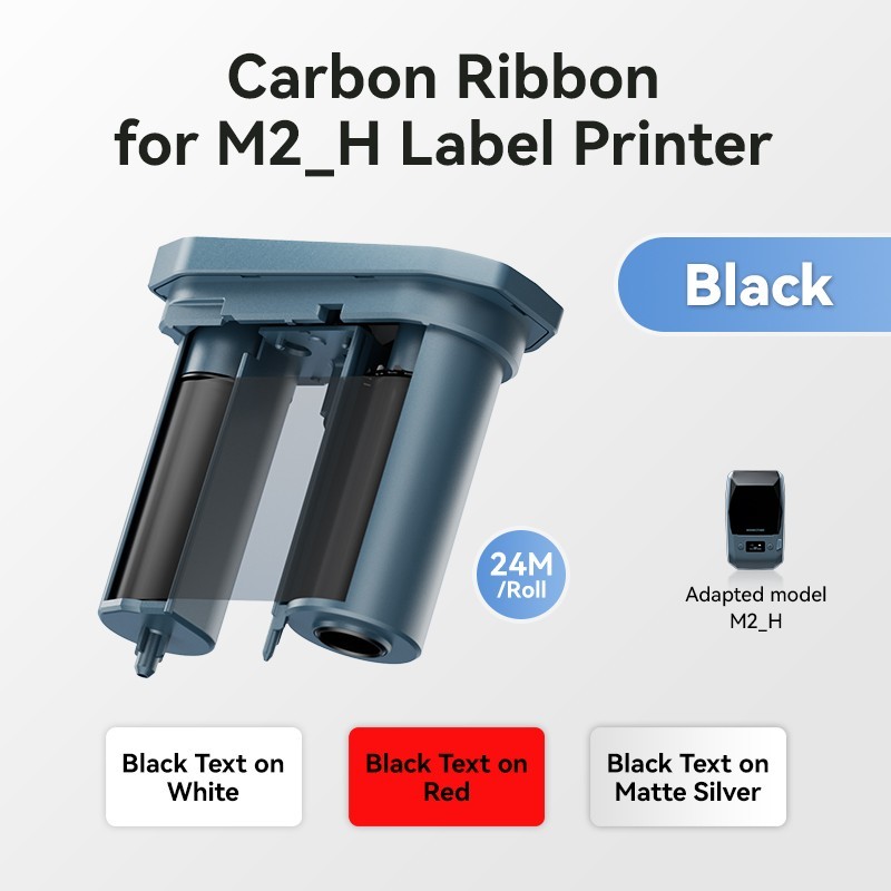 NIIMBOT Compatible M2 Labeling Ribbon Replacement Only for M2（Blue）
