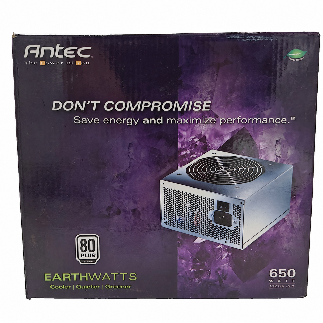 Antec EarthWatts EA-650 650W ATX Desktop Power Supply PSU 80 Plus NIB New