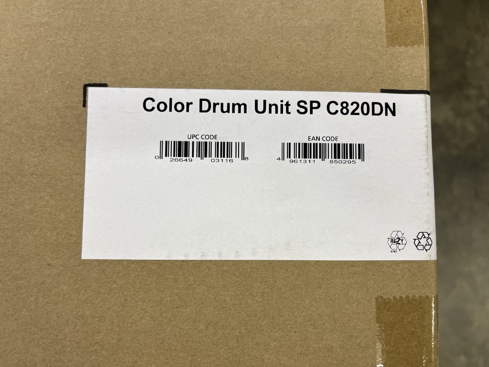 Ricoh Color Drum Unit SP C820DN Model No. M84403 NEW Unopened