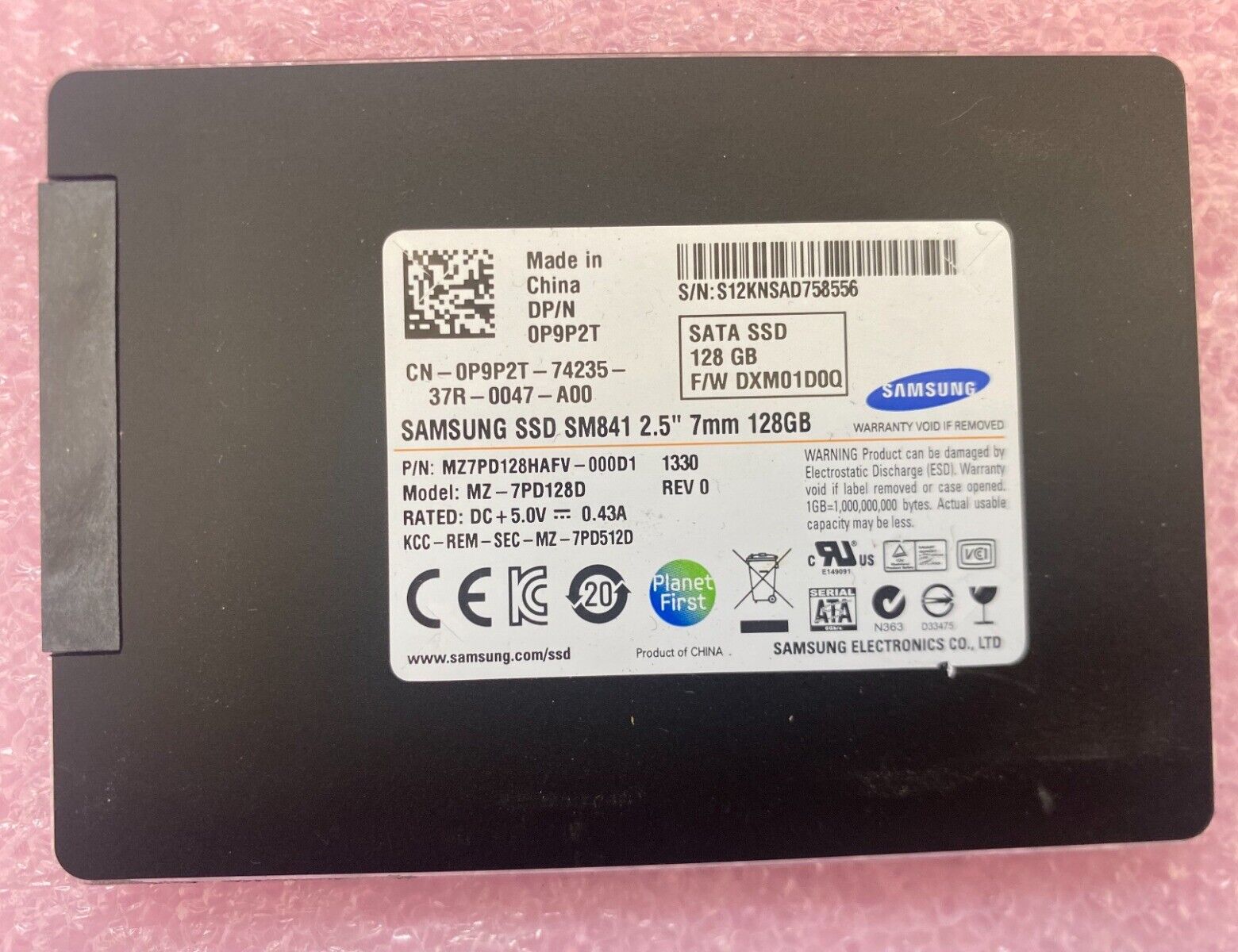 Samsung SM841 128GB MZ-7PD128D SATA 2.5
