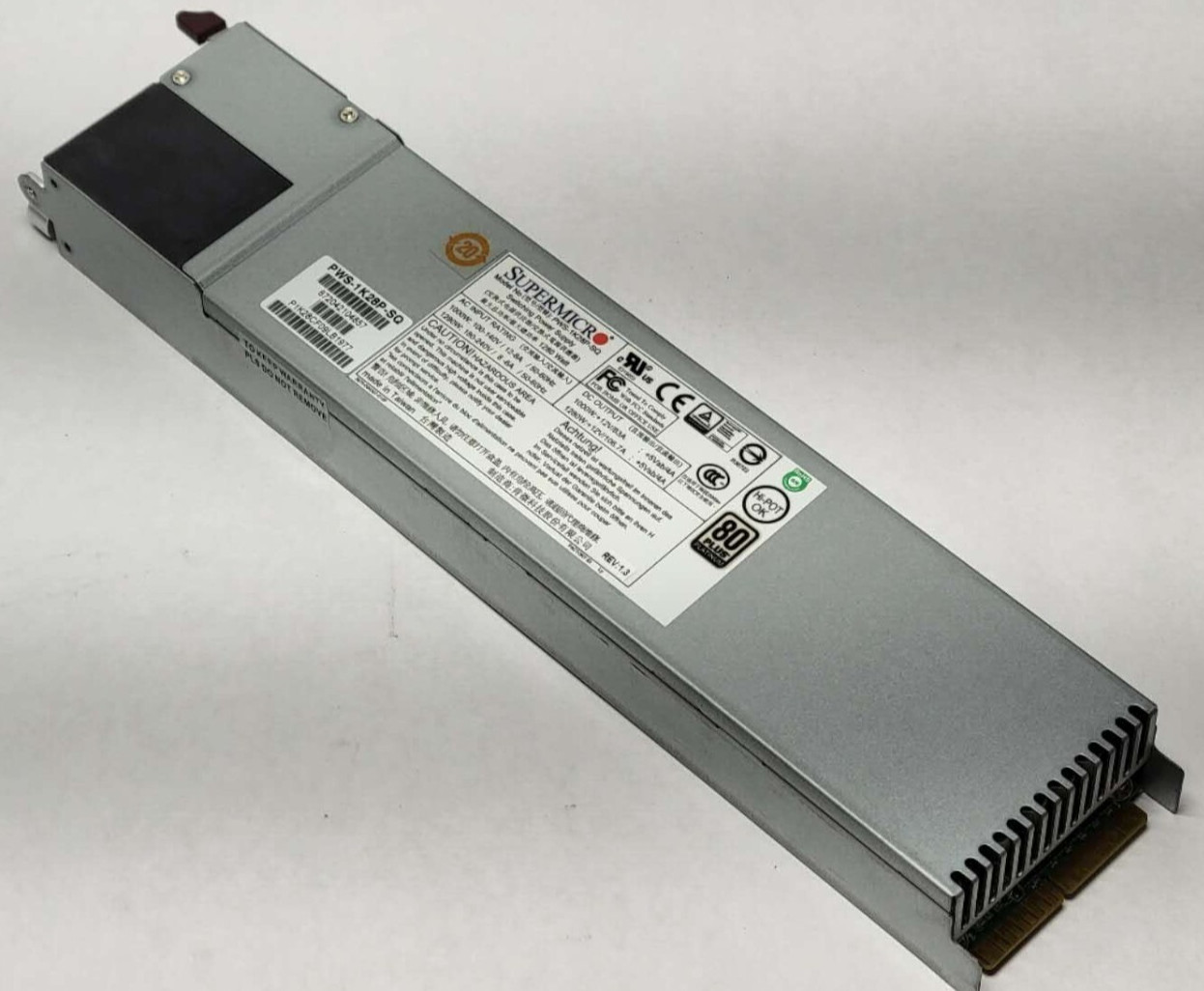 SUPERMICRO PWS-1K28P-SQ 1280W 1U 80 Plus Platinum Switching Power Supply