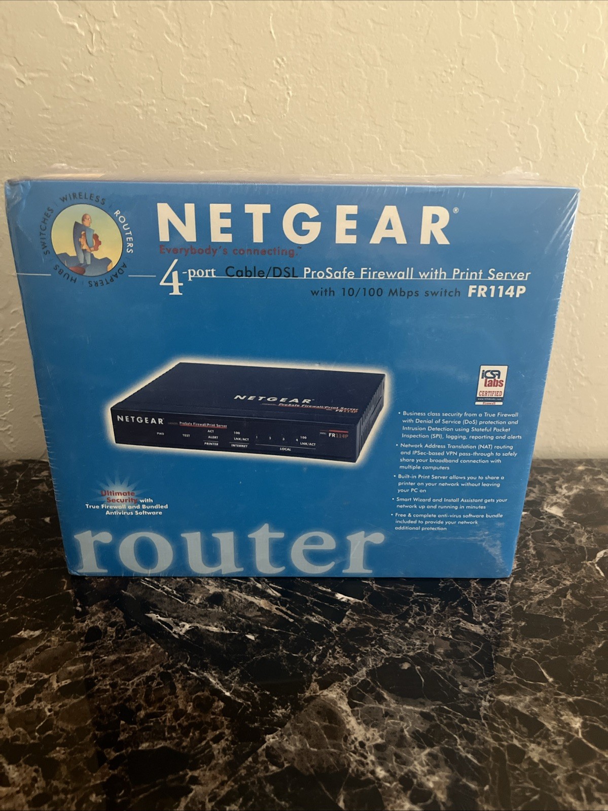 Netgear FR114P 100 Mbps 4-Port 10/100 Wireless Router (FR114PNA)