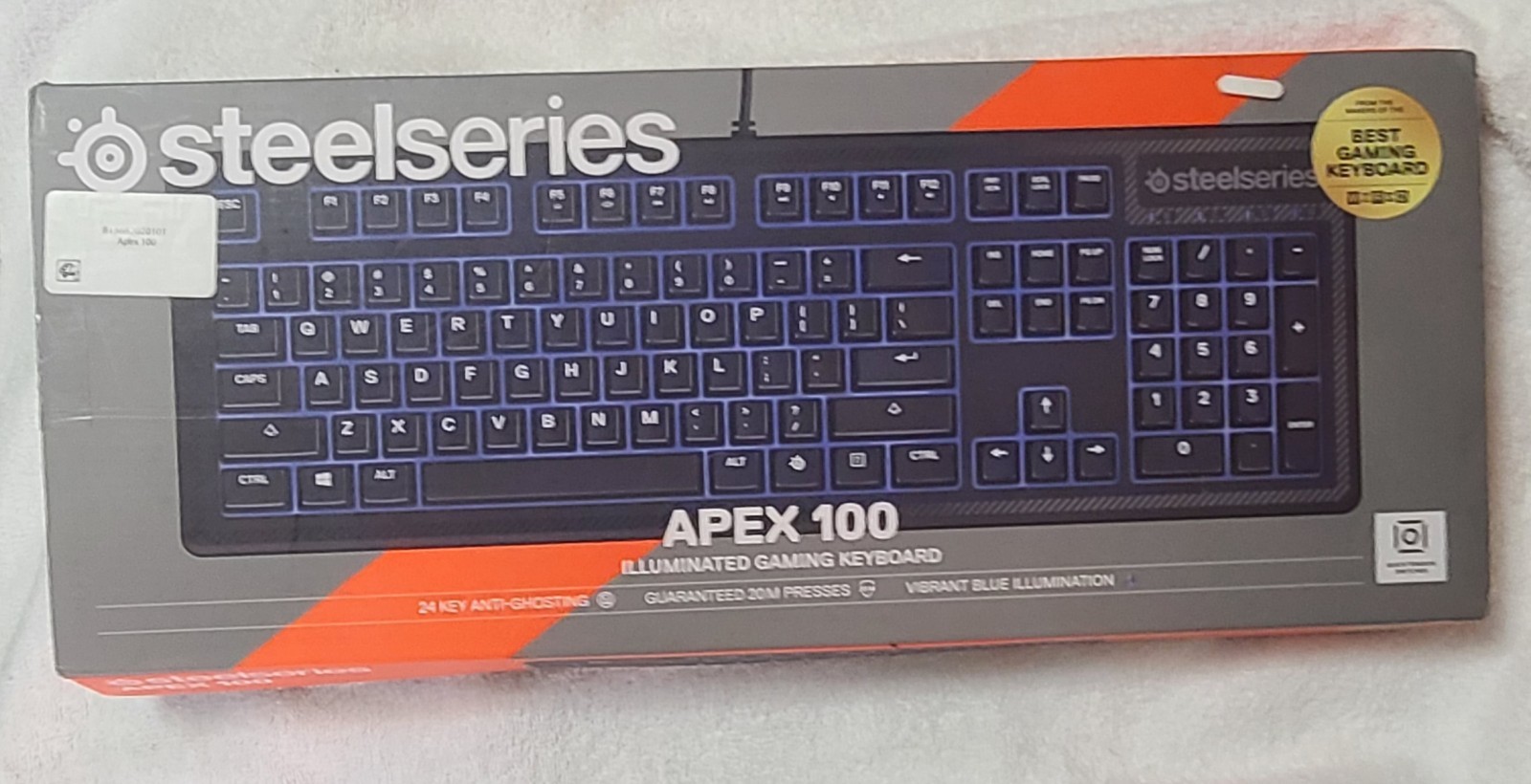SteelSeries Apex 100 Gaming Keyboard Open Box/Never Used - Wired Blue Backlight
