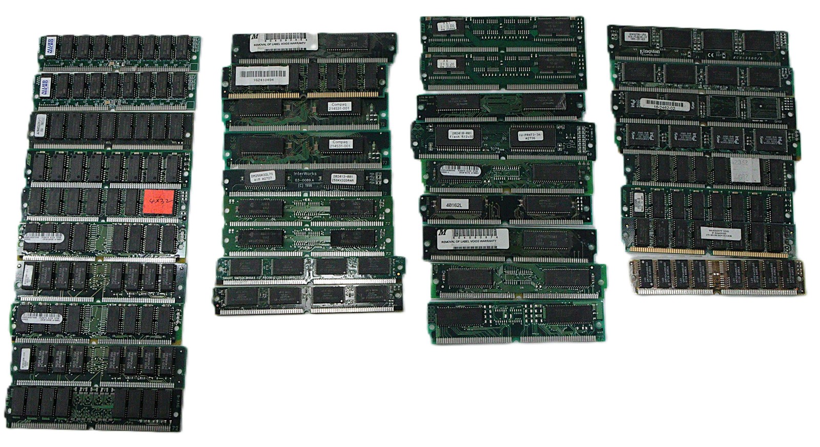 Lot of 36 Vintage Computer and Printer Memory Compaq NEC Samsung Micro EL4835